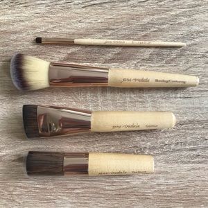 Set of four jane iredale makeup brushes